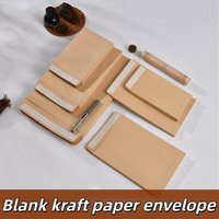 50PCS Thick Yellow Self Seal Kraft Envelopes Self Adhesive Cash Security Envelopes for Coins Seeds Cards Stamps Storage
