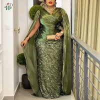 H&D 2026 2PCS Set Dashiki African Clothes for Women Diamond Evening Gown Plus Size Turkey Wedding Party Long Dresses with Coat