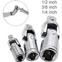 360 Degree Socket Wrench Steel Joint Swivel Knuckle Joint Air Impact Wobble Socket Adapter Hand Tool 1/2 3/8 1/4