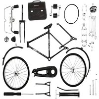 AliExpress NONE DIY 28-Inch Vintage Bicycle Model Kit Retro 1990s Hand Assembly Toy for Collectors and Desk Decor