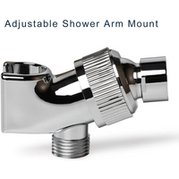 G1/2" Shower Head Diverter Valves Water Separator Adjustable Shower Head Holder Faucet Nozzle Adapter for Bathroom Accessories