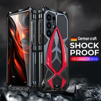 Military Grade Heavy Armor Metal Phone Case for For Samsung Galaxy S26 S25 S24 S23 S22 Ultra Luxury Shockproof Back Cover Bumper
