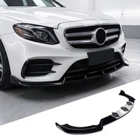 Auto-Frontspoiler, Frontlippe, Stoßstangenspoiler, glänzend schwarz, für Benz W213 E260 E300 E43 AMG 2017-2019