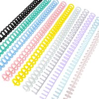 5/10pcs Plastic 30-Hole Loose Leaf Binders Ring Binding Spines Combs 85 Sheets Capacity for DIY Paper Notebook Album