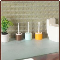1:12 Scale Mini Long Handle Toilet Brush 3Pcs Dollhouse Cleaning Tool Simulation Toilet Scene Decor Accessories