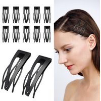 5Pcs/set Woman Snap Hairpin Headwear Hair Tool Broken Hair Bangs Side Clip Metal Snap Button Hairpin BB Hair Accessories