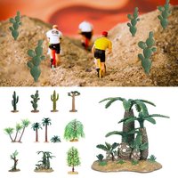 DIY Artificial Cactus Models Scene Model Plastic Plant Tree Figurine Sand Table Decoration Micro Landscape Simulation Farm