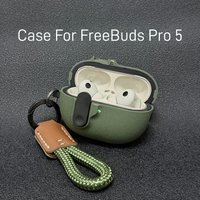 Case For HUAWEI FreeBuds Pro 5 Magnetic Automatic Lock Cases Phone Stand Headphone Cover For freebuds pro5 Fundas With Hook