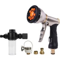 Irrigation Tool Car Washer Rotary Water Spray Gun Garden Watering Sprinkle Adjustable High-Pressure Variable Flow Controls