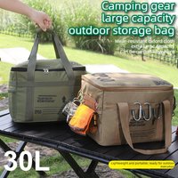 Large Capacity Outdoor Storage Bag Folding Storage Box Portable Waterproof Camping Gear Organizer for Picnic Hiking Supplies