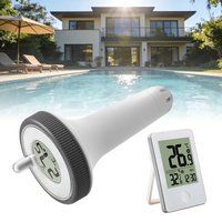 Wireless Pool Thermometer LCD Display 0.1℃ Accuracy Temperature Meter Pool Thermometer Waterproof Digital Floating Thermometer
