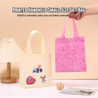 10/20PC Colorful Non-Woven Tote Bag with Flower Print Perfect for Gift Packaging Birthday Party Favors and Shopping Customizable