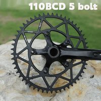 PASS QUEST 110bcd chainring 5 bolt For Road Folding bike Crank power meter spiders aluminum 110 bcd 5 arm chainring narrow wide