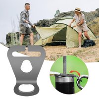 Guyline Tension Adjusters Stainless Steel Camping Guyline Tensioner Camping Tightening Clasp Guyline Holder Tent Accessories
