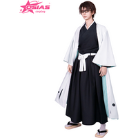 OSIAS Aizen Sousuke Cosplay Costume Set Aizen Sousuke wig Aizen Sousuke shoes BLEACH