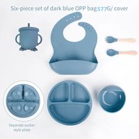 6-Piece Silicone Baby Feeding Set | Toddler Meal Training Kit | Suction Bowl & Plate with Soft Spoon & Fork Set