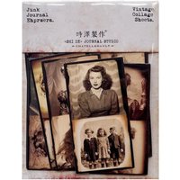 Family Retro Character Photo Scrapbook Decoration Collage Material Thick Card Without Adhesive Backing