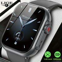 AliExpress LIGE New 1000mAh Battery Smart Watch Men Women Anytime Wirless Call Men Watches Cycling Health Monitor waterproof Men Smartwatch