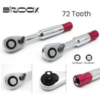 Binoax 72 TeethTorque Ratchet Wrench 85mm/100mm 1/4'' Mini Socket Wrenches Repair Tool For Vehicle Bicycle Bike