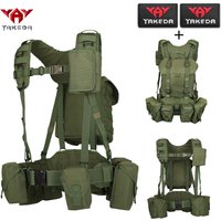 YAKEDA chest hanging hunting vest, multi device bag, detachable and reassembled shoulder strap, adjustable waist