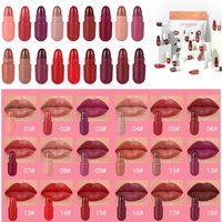 Portable Capsule Lipstick Set - 18Pcs Mini Waterproof Matte Lipsticks