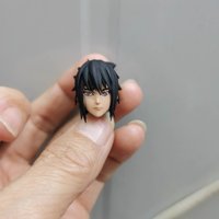 1/12 Male Soldier Sasuke Head Carving Sculpture Model Toy Accessories Fit 6'' Action Figure Body In Stock Collectible