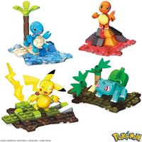 1 Set Pokemon Assembled Figure Blocks Toy Pikachu Squirtle Charmander Bulbasaur Toy 2 Bags Contain 4 Styles Pokemon without Box