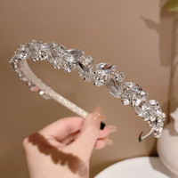 Retro French Crystal Women's Hair Band Accessories Headband for Women Korean Edition Versatile Hair Bands Headbands for Girls