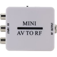 AV To RF RCA AV To RF Converter TV Switcher RCA To RF AV To RF Amplifier 61.25 Mhz Video Converter for TV/VHS VCR/DVD Recorder