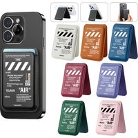 Upgrade Magnetic AIR Sneakers PU Leather Wallet Case For MagSafe iPhone13 14 15 16 White Label Card Bag Holder Cover Accessorie