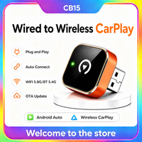 2026 Wireless CarPlay & Android Auto Adapter, 2-in-1 Mini Adapter for iPhone & Android, for USB-A/USB-C, Plug & Play, Fast Recon
