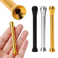 3PCS New Style mini High Quality Portable Snuff tube Aluminum Alloy Gold bar Shape Light-weight Snuff pipe Smoking Accessories