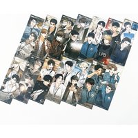 7-18PCS Korean Webtoon 4-Panel Bookmark Set - Cute Anime Character Bookmarks Manhwa Fans Gift