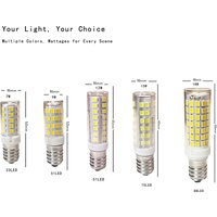 Mini E14 7W 9W 12W 15W 18WLED Corn Light Bulbs Ceramic Lighting Replace Halogen Lamps Home Chandelier Decoration Bedroom