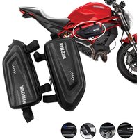 For MONSTER 659 696 796 821 900 1000 620 Adventure motorcycle modified side bag waterproof triangle side bag hard shell bag
