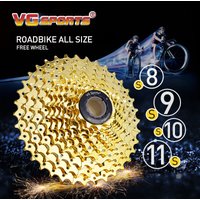 VG Sports All Size Road Bike 8 9 10 11 Speed Velocidade Bicycle Freewheel 11-25T/28T/32T/36T Bicycle Cassette Freewheel Sprocket