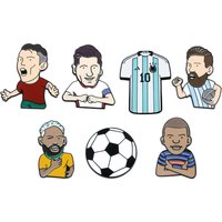 New Creative Football Enamel Pins Series Soccer Games Badge Brooch for Jewelry Accessory Gift for Fans Friend