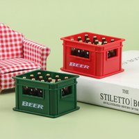 {YY30} 1:12 Dollhouse Mini Beer Drink Bottle Beer Box Drink Box Bar Kitchen Decor Toy
