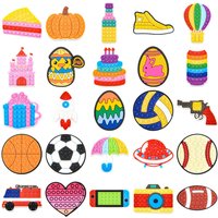 Single 1pcs Colorful Toy series Cute Shoe Charms Accessories Decorations PVC Shoe Charm Buckle for Kids Party Gifts