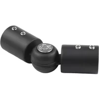 Adjustable Corner Elbow Joint For Rods In For Bay Window And Shower Rooms With 304 Stainless Steel And 90 To 180 Degree Function