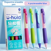 Retractable Erasable Gel Pens, Fine Point 0.5 mm, Make Mistake Disappear, Blue Ink for Note Taking and Crossword Puzzles