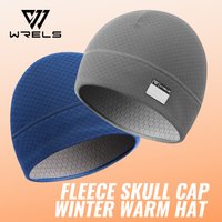 WRELS Beanie for Men Women Soft Lightweight Running Beanie Hat Absorb Sweat Running Skull Cap Winter Fleece Lined Beanie Hat