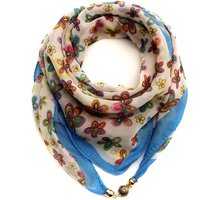 Fashion Magnetic Buckle Women's Neck Scarf Luxury Korean Style Square Scarf Small Chiffon Kerchief Spring