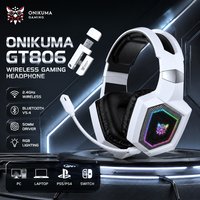 ONIKUMA GT806 Gaming Headset 2.4GHz Wireless Bluetooth 5.3 Tri Mode 50mm Driver RGB Mic Low Latency for PC PS5 PS4 Laptop Switch