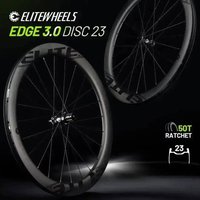 AliExpress ELITEWHEELS EDGE DISC 3.0 Carbon Wheelset Ratchet System 50T Wing 20 Spoke UD Matte Raw Carbon Center Lock Cruiser Wheelset