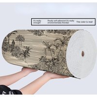 Rose Self-adhesive Large Roll Wallpaper New Chinese Style Bedroom Living Room Water and Moisture-proof Renovation Stickers