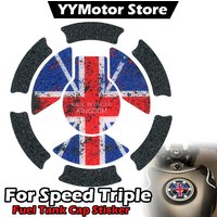 For Trident 660 Daytona 660 Speed Triple 1050 RS 765 Tiger 850 900 Frosted Motorcycle Fuel Tank Cap Stickers Decals Accessories