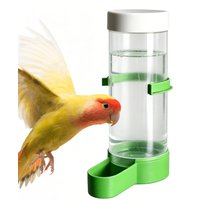 Parakeet Water Dispenser 140ml Automatic Leak-Proof Clear Waterer Indoor Parrot Waterer Drinker for Parakeet Budgies Cockatiel