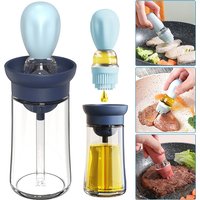 Tragbare Küche Öl Flasche Silikon Pinsel Kontrolle Quantitative Mit Grill Spray Flasche Für BBQ Kochen Backen Öl Spender