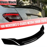Heckspoilerflügel, Kofferraumlippe, RT-Stil, für Mercedes Benz W204 C250 C220 C300 C63 AMG 2008 2009 2010 2012 2013 2014, glänzendes Schwarz